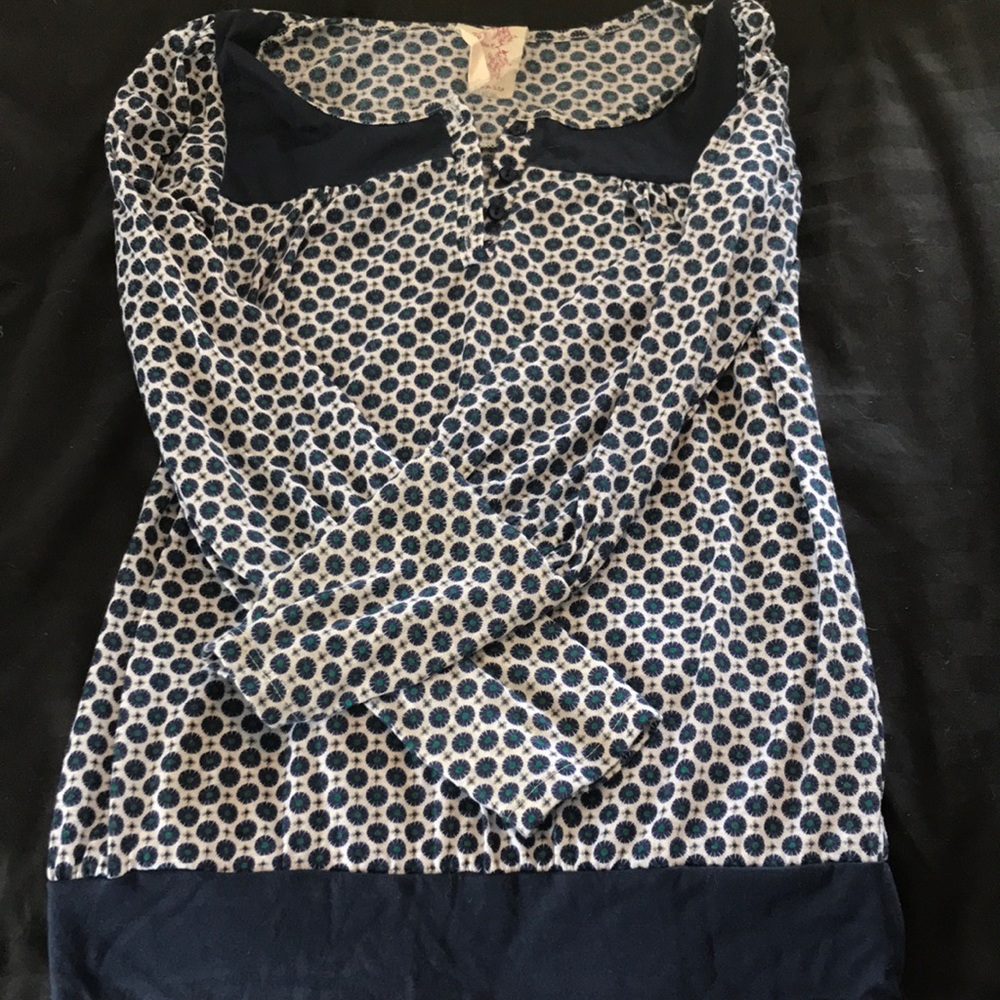 Boho style long sleeve top
